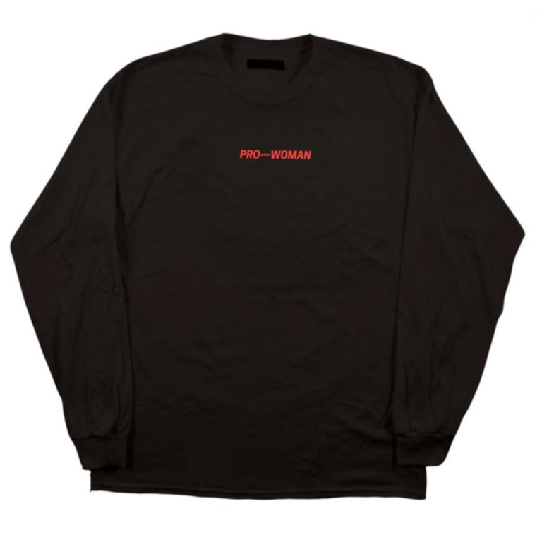 PRO-WOMEN LS BLACK TEE